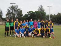 Professor Wing and his football teammates (Photo1)
